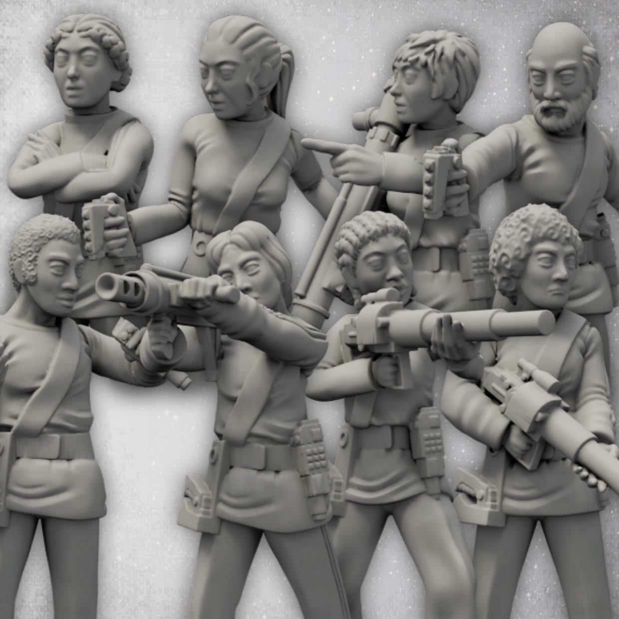 Moonbase Crew 3 - Security Crew Deal (8 MINIS)